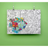 FARMA gigantyczna kolorowanka 100x70 cm