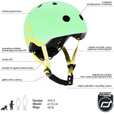 KIWI kask rowerowy dla dzieci 1-5 lat XXS-S