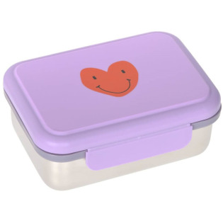 HEART śniadaniówka ze stali nierdzewnej lunchbox Little Gang lilac