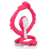 CIEMNORÓŻOWA MAŁPKA silikonowy gryzak