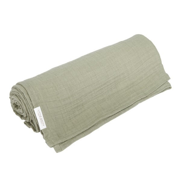 MUŚLINOWY OTULACZ 120x120 cm Olive