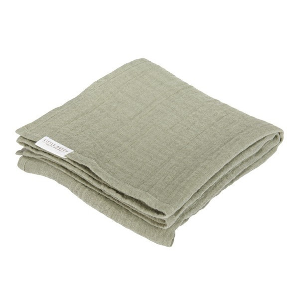 MUŚLINOWY OTULACZ 120x120 cm Olive