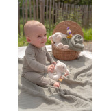 MUŚLINOWY OTULACZ 120x120 cm Olive