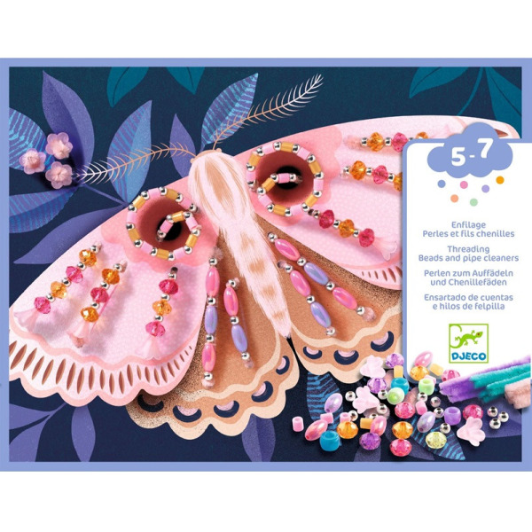 ZWIERZĘTA NOCĄ zestaw artystyczny nawlekanie