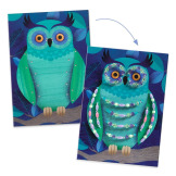 ZWIERZĘTA NOCĄ zestaw artystyczny nawlekanie