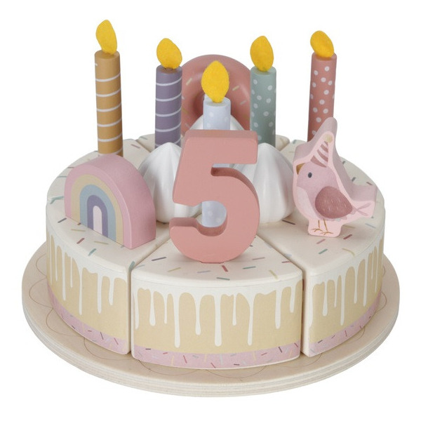 RÓŻOWY TORCIK URODZINOWY do zabawy