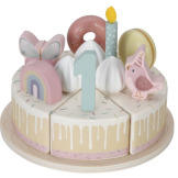 RÓŻOWY TORCIK URODZINOWY do zabawy