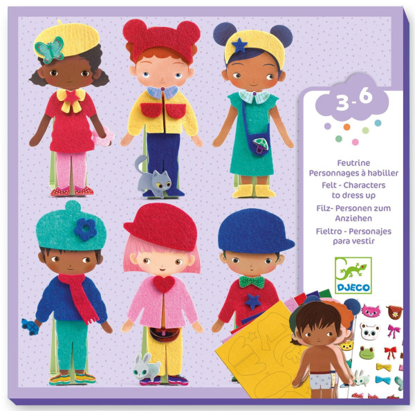 UBIERANKI wyklejanki z filcu zestaw kreatywny