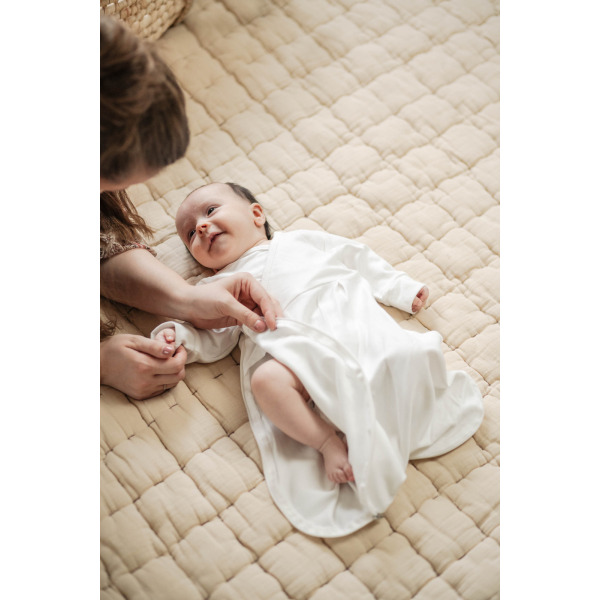 ŚPIWOREK WEWNĘTRZNY z bio bawełny 56 cm 0,5 tog Biały