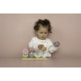 KWIATKI drewniana układanka Fairy Garden klocki 8 elem. FCS