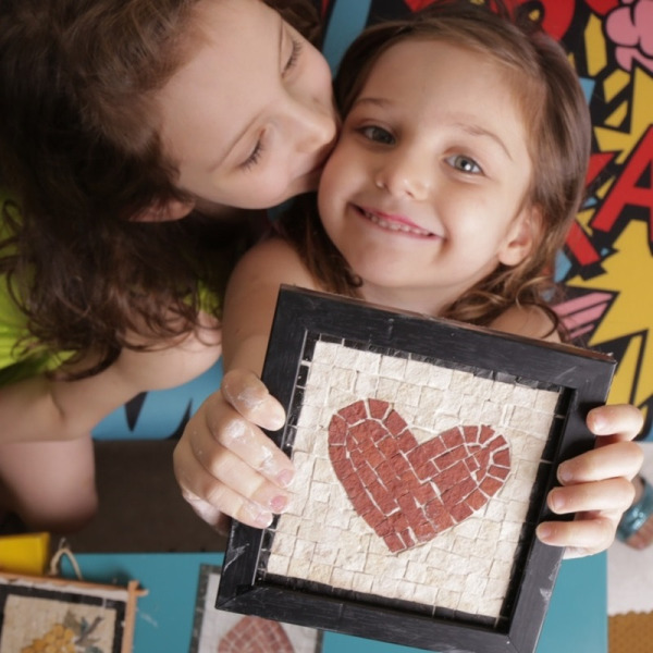 SERCE mozaika zestaw kreatywny Mosaikit