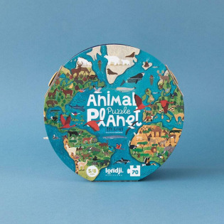 ANIMAL PLANET puzzle tekturowe 70 el. z grą obserwacyjną