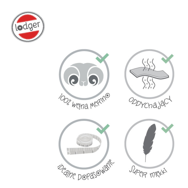 CZAPECZKA Z WEŁNY MERINO dla dziecka 1-2 lata Grafitowa Pigeon