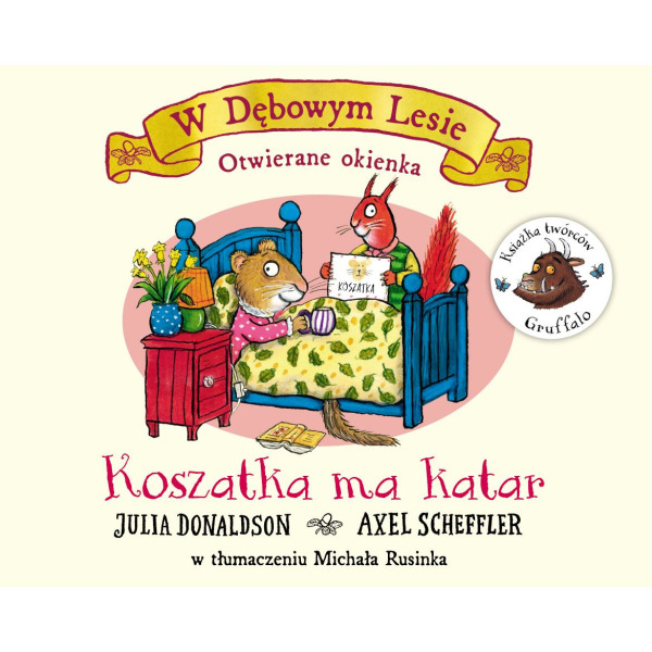 KOSZATKA MA KATAR książeczka z okienkami Julia Donaldson, Axel Scheffler