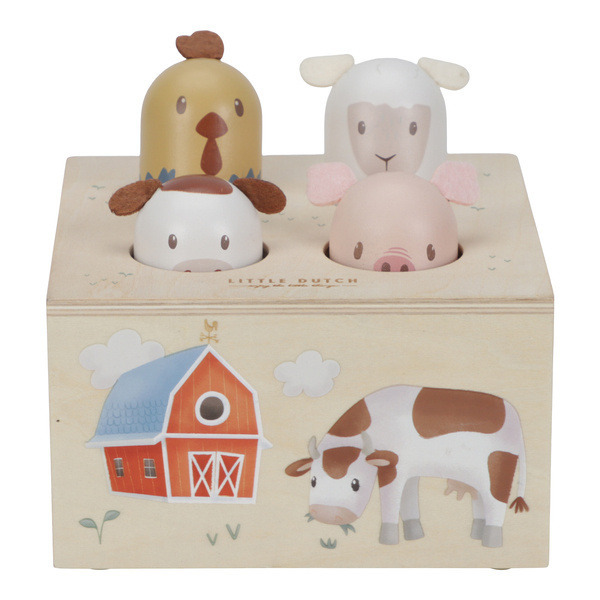 DREWNIANA ZABAWKA POP-UP Little Farm