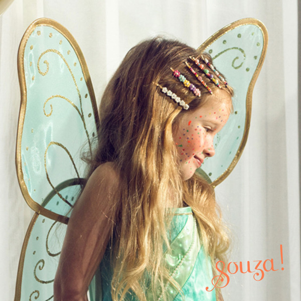 WRÓŻKA CAMILLE Kostium sukienka i skrzydła motyla 8-10 lat