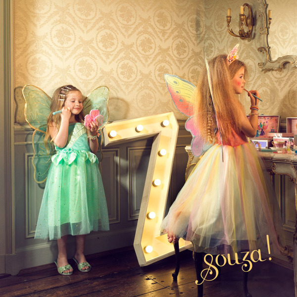 WRÓŻKA CAMILLE Kostium sukienka i skrzydła motyla 8-10 lat