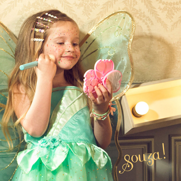 WRÓŻKA CAMILLE Kostium sukienka i skrzydła motyla 8-10 lat