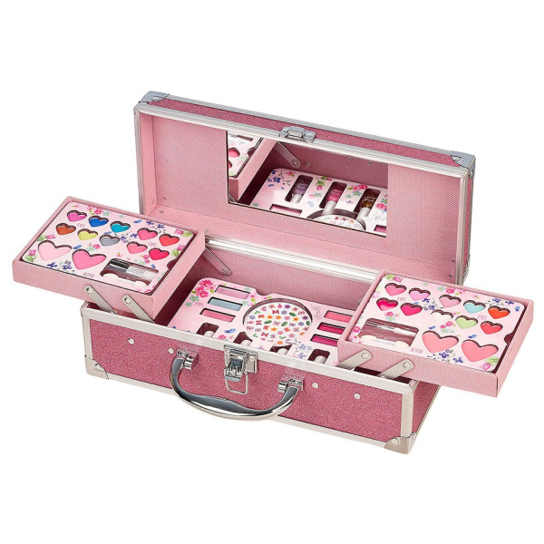 ROZKŁADANA WALIZKA Z KOSMETYKAMI DO MAKIJAŻU DLA DZIECI zestaw 37 el.