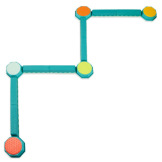 KOMBINACYJNA ŚCIEŻKA SENSORYCZNA zestaw modułowy Balance & Build Set
