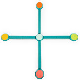 KOMBINACYJNA ŚCIEŻKA SENSORYCZNA zestaw modułowy Balance & Build Set