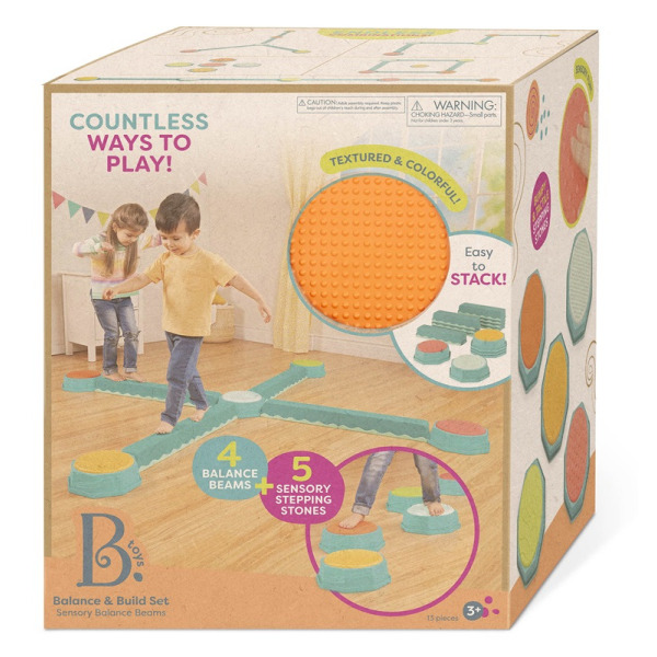 KOMBINACYJNA ŚCIEŻKA SENSORYCZNA zestaw modułowy Balance & Build Set