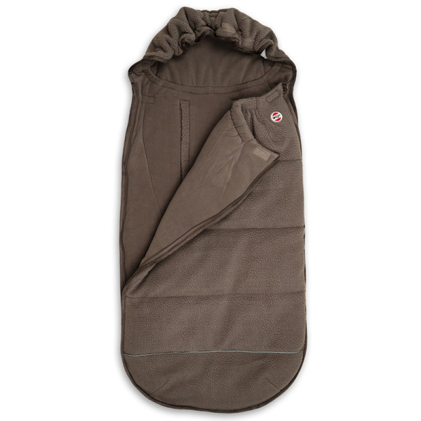 BRĄZOWY zimowy polarowy śpiworek do wózka i fotelika Teddy Fleece Buffalo