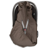 BRĄZOWY zimowy polarowy śpiworek do wózka i fotelika Teddy Fleece Buffalo