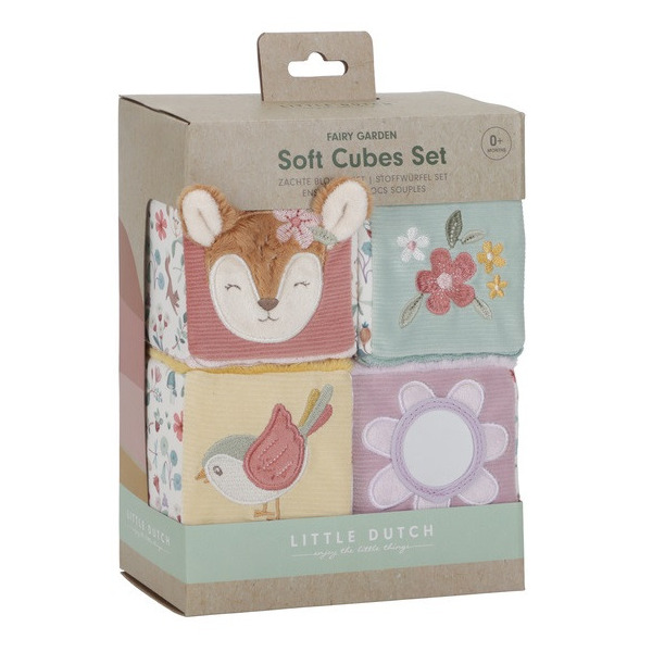 MIĘKKIE KOSTKI AKTYWIZUJĄCE zestaw 4 szt. Fairy Garden