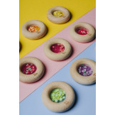 CYTRYNA drewniana grzechotka sensoryczna