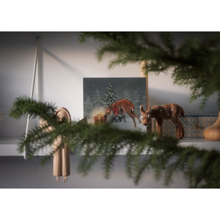 SARENKA Z PREZENTEM kartka świąteczna okolicznościowa na Boże Narodzenie Hi Little