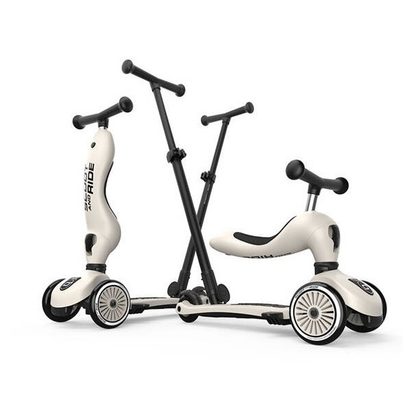 ASH szary highwaykick 1 Push and Go 2w1 Jeździk i hulajnoga z rączką do prowadzenia 1-5 lat