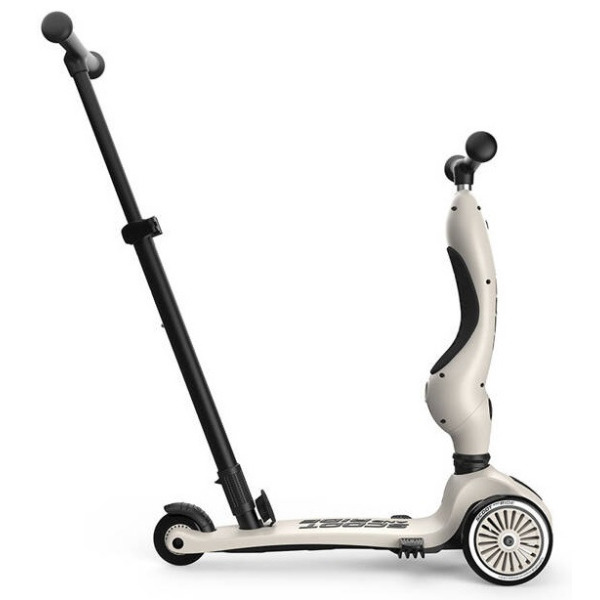 ASH szary highwaykick 1 Push and Go 2w1 Jeździk i hulajnoga z rączką do prowadzenia 1-5 lat