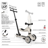 ASH szary highwaykick 1 Push and Go 2w1 Jeździk i hulajnoga z rączką do prowadzenia 1-5 lat