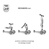 ASH szary highwaykick 1 Push and Go 2w1 Jeździk i hulajnoga z rączką do prowadzenia 1-5 lat