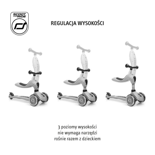 WILDBERRY highwaykick 1 Push and Go 2w1 Jeździk i hulajnoga z rączką do prowadzenia 1-5 lat