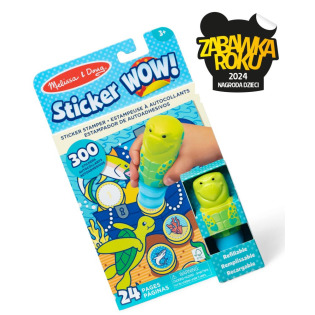 ŻÓŁW MORSKI stempel z naklejkami Sticker Wow