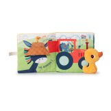 NA FARMIE miękka książeczka aktywizująca z mini-przytulanką Kaczorek Gaspard Lilliputiens 18m+