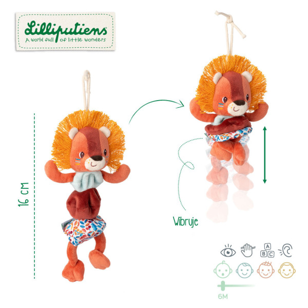 LEW JACK zawieszka wibrująca zabawka aktywizująca Lilliputiens 6m+