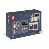 MOZAIKA duża drewniana kuchnia z dźwiękiem, światłem LED i 6 akcesoriami