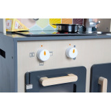 MOZAIKA duża drewniana kuchnia z dźwiękiem, światłem LED i 6 akcesoriami