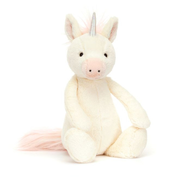 NIEŚMIAŁY JEDNOROŻEC kremowa przytulanka Bashful 34 cm