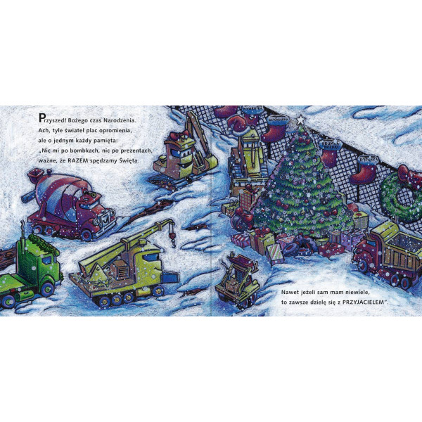 CHOINKOWY PLAC BUDOWY książka kartonowa z okienkami Rinker Sheri Duskey wyd. Nasza Księgarnia