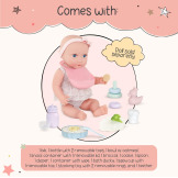 ZESTAW DO KARMIENIA I PRZEWIJANIA lalki niemowlakaoraz zabawki dla dzidziusia