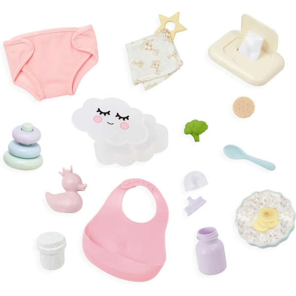 ZESTAW DO KARMIENIA I PRZEWIJANIA lalki niemowlakaoraz zabawki dla dzidziusia