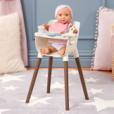 KRZESEŁKO DO KARMIENIA lalki niemowlaka z akcesoriami