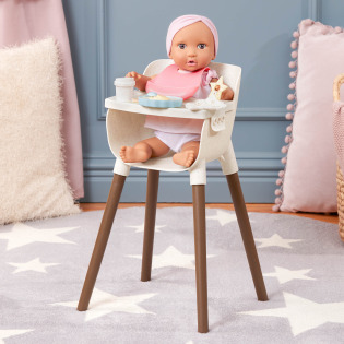 KRZESEŁKO DO KARMIENIA lalki niemowlaka z akcesoriami