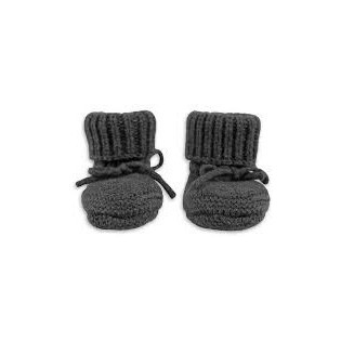 BUCIKI NIECHODKI Z WEŁNY MERINO 6-12 m Grafitowe Pigeon