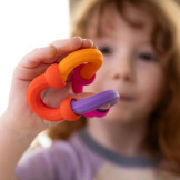 PÓŁOKRĄGŁE KLOCKI innowacyjne przyssawki 20 el. Plip Links Fat Brain Toy 3+