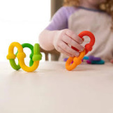 PÓŁOKRĄGŁE KLOCKI innowacyjne przyssawki 20 el. Plip Links Fat Brain Toy 3+